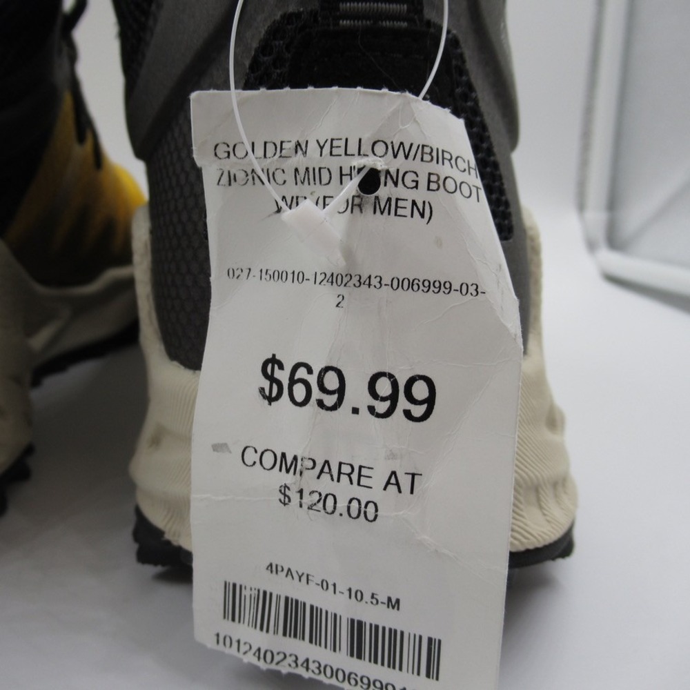 KEEN Zionic Mid Waterproof Hiking Boot Mens 10.5 Golden Yellow Birch 1028896 - Picture 5 of 11